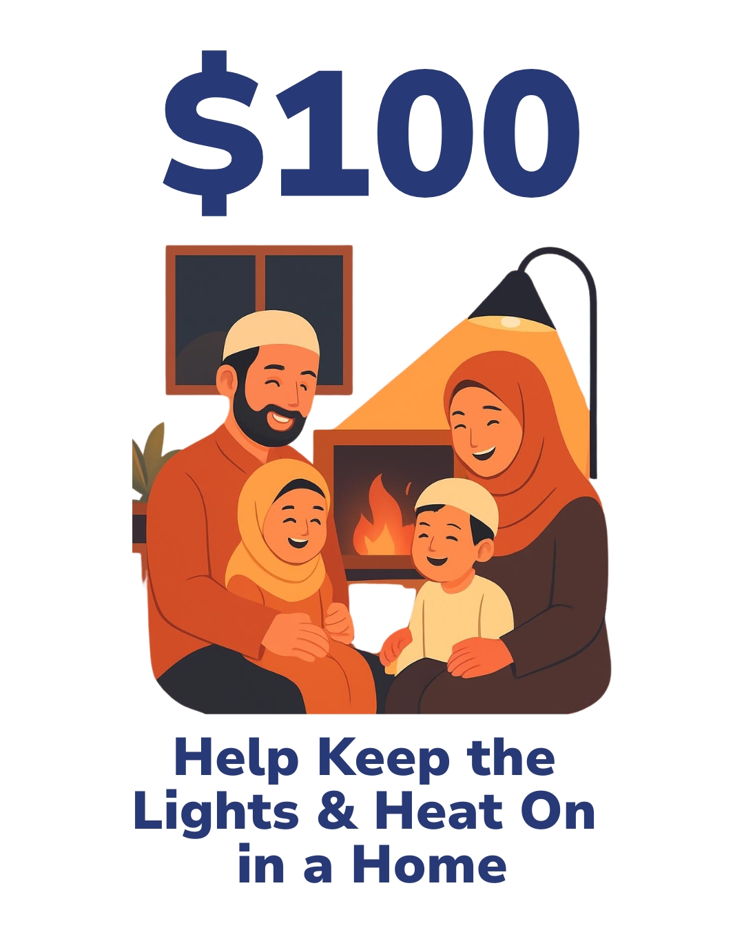 $100 Helps keep the lights and heat on